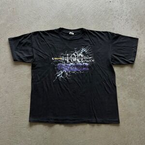 Vintage 90s Highlander Shirt Size XXL Black 1997 TV Movie Promo 100th Episode